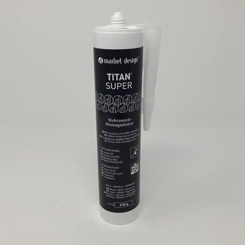 PROVISTON | Systemkleber | Sockelleisten Kleber | Fußleisten Befestigung | Lösungsmittelfrei | Schleifbar | Überstreichbar | bleibt leicht elastisch | 310 ml je Kartusche