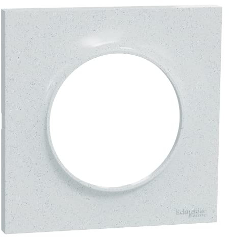 Schneider Electric - Odace Styl, plaque Blanc Recyclé 1 poste - S510702