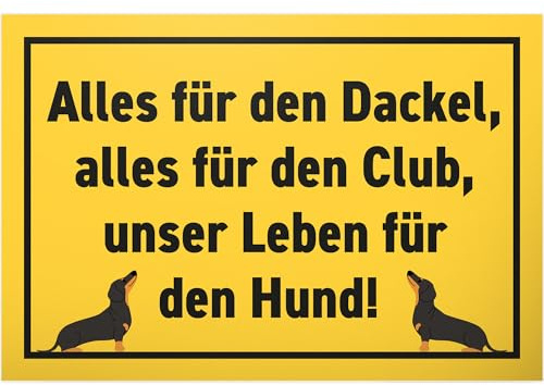 DankeDir! Allt för taxen – 30 x 20 cm plastskylt – present party dekoration festdekoration presentidé kollegor vänner – ordspråksskylt födelsedagspresent dörrskylt väggdekoration roligt ordspråk