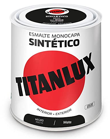 Titanlux Esmalte Sintético Mate Negro 250 ml