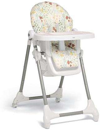 Mamas & Papas Snax, Adjustable Highchair, Reclines, Foldable, Removable Tray, Fruit Garden