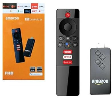 TV Stick Android 8K 8GB RAM 128GB ROM Mando Control Voz HDMI Streaming Ultra HD