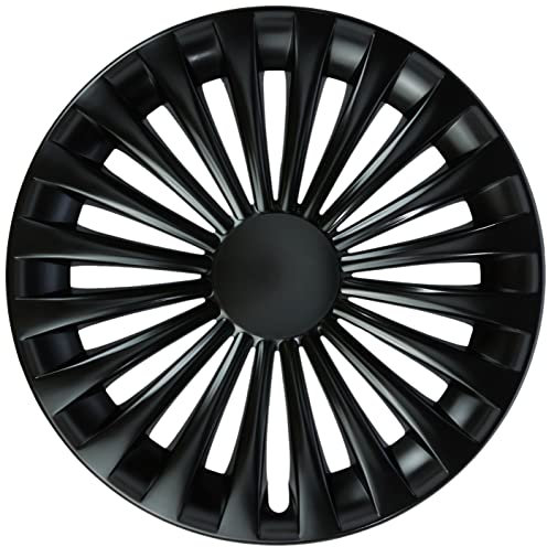 Farad 1-235/15 BLACK Set 4 Coppe Copriruota, Universali, 15 Pollici