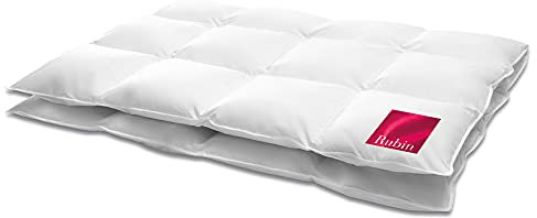 Hanskruchen 925.50.311 Rubin Daunendecke - 135 x 200 cm - Medium -100% Daunen, 740 gr.