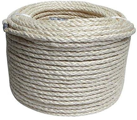 Kratzbaumland Sisalseil-Trosse für Kratzbäume + Spielmaus (100 Meter, 10 mm)
