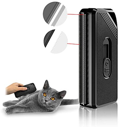 WATMHHJQ Spazzole per Capelli per Animali Domestici, Depilatore per Divani per Animali Domestici, Rimozione dei Peli di Cani del Cane Gatto, per Depilazione per Divano, Auto, Tappeti (2-in-1 Comb)