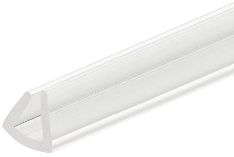 sourcing map U Channel Edge Trim, 4.9ft Length Rubber Guard Seal Strip Edge Protector Fit for 3-4mm Edge, (5/16 W x 9/32 H) Clear