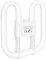 GR10Q 4-PIN 16W Compact Fluorescent Lamp Non-Dimmable Warm White 3500K, Small Size: 13.3cm*13.3cm, 16W 4PIN Recessed Ceiling Light, CFL Light Bulb, Low Energy Light Bulb, Suitable for Indoor Corrido