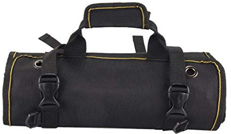 Snowflyk Caja de Herramientas de Almacenamiento, Kit de Herramientas de Gran Capacidad, Bolsa de Herramientas de Boca Ancha de 27 Pulgadas, Bolso Organizador, Bolsas de Mano para Electricista