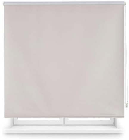 Estor Enrollable Opaco Liso - Gris 130 x 175cm (Ancho x Largo)/Tamaño de la Tela 127 x 170cm