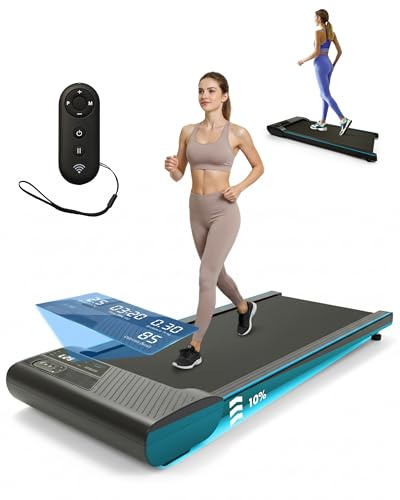 Kayman Cinta de Correr eléctrica 3 en 1 - Cinta de Correr eléctrica bajo el Escritorio, Ahorro de Espacio, Capacidad de 120 kg, Modo de Correr, Caminar y Trabajar, inclinación Manual de 2 Niveles