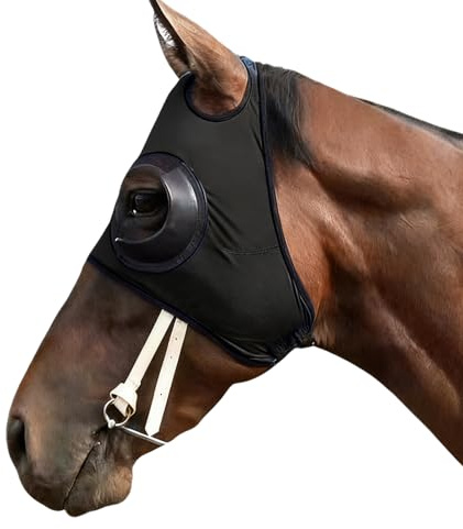 Paraocchi Per,Scudo in Maglia Traspirante e Resistente alla Sabbia - Cappuccio Per Occhi Di Cavallo,Per Allenamento In Scuderia Equitazione All Aperto Eventi Di Velocità Sport Equestri