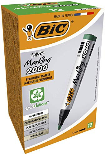 Bic Marking 2000 Ecolutions Marcatore Permanente Confezione 12 Marcatori Colore Verde
