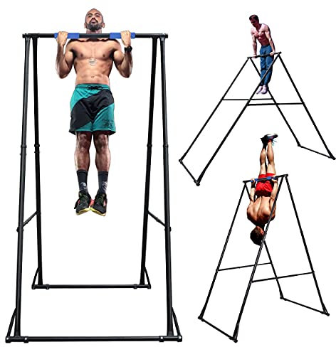 Barre de traction autoportante pliable KT1.1520 Home Pull Up Bar Station haute et stable Pullup Fitness Stand Machine interieur reglable & portatif Chin up Sport Gym Rack durable et sûre