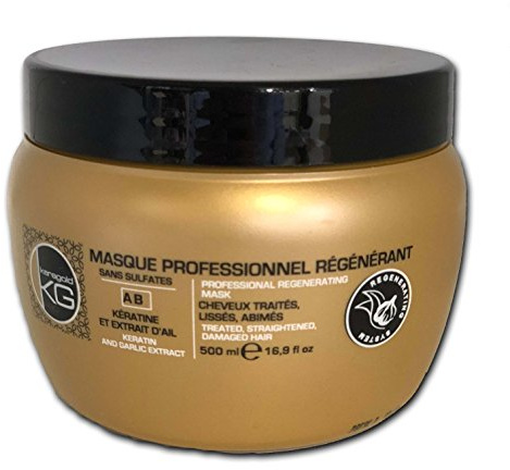KeraGold Pro Maske ohne Sulfate mit Keratin/Knoblauchextrakt, 500 ml