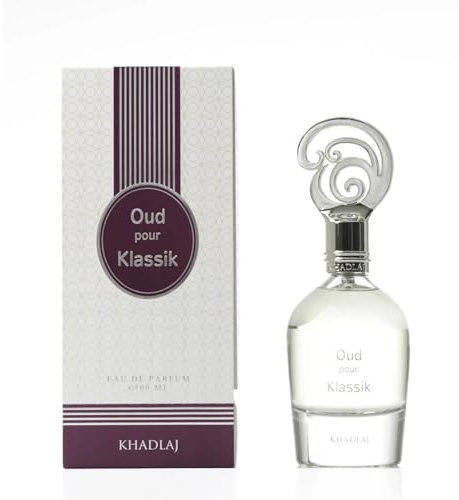 Oud Pour Klassik 100ml Khadlaj Perfumes Eau de Parfum – Luxurious Long-Lasting Niche Fragrance for Men & Women – Elegant Blend of Bergamot Musk Patchouli Geranium Oudh & Cedarwood – Oriental Perfume