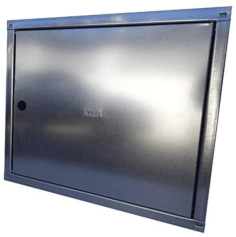 Sportello contatore acqua acciaio zincato 6/10 (telaio 10/10) misure cornice inclusa (40 x 60 x 2)