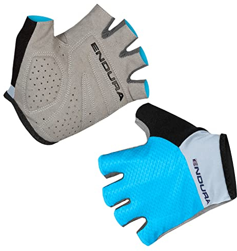 Endura Men's Xtract Lite Cycling Mitt | Gel Padding | Silicone Grip | Ultra-Light Gloves, Bright Blue, M