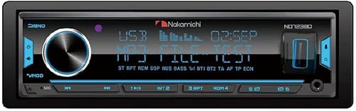 Nakamichi NQ723BD 1 DIN Autoradio Autoradio unterstützt Bluetooth USB AUX in Tuner FM Radio Stereo mit Abnehmbarer Frontplatte