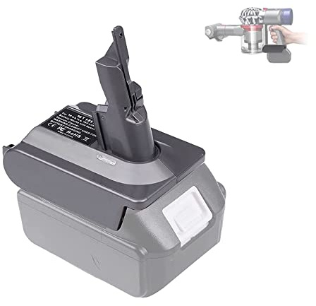 URUN für Dyson V7 Akku Adapter, MT18V7 Konvertiert für Makita 18V Lithium Akku auf für Dyson V7 Animal Fluffy Motorhead Mattress Handstaubsauger Vacuum Konverter (Nur Adapter)