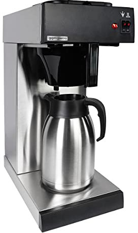 GGM Gastro | FKMV20E | Filterkaffeemaschine - 2 Liter - 2 kW - mit Warmhalteplatte - inkl. Isolierkanne 2 Liter