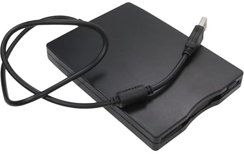 Perfect Part Floppy Disk Reader - External USB Floppy Drive, 3.5 Inch Floppy Disk Reader, 1.44MB Floppy Drive for PC & Desktop Computer, Plug & Play External Floppy Disk Drive for Windows 7 8 10 Mac