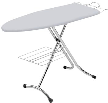 Top House Italia Relax Profi Asse da Stiro - 123x39 cm - Salvaspazio, robusto, pieghevole - Copriasse anti piega termoriflettente