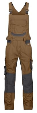 DASSY® Tronix Stretch-Arbeitslatzhose mit Kniepolstertaschen - Größe 66 - LEHMBRAUN/ANTHRAZITGRAU