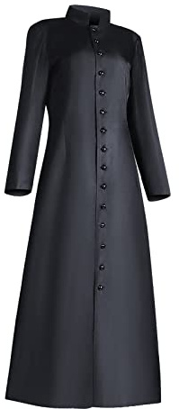 Women's Cassock Robe Church Robe Choir Minister Clergy Pulpit Liturgical Catholic Pirate Coat Pirate Frock Winter Coat Sexy Steampunk Costume Plus Size Victorian Jacket Modern Vampire Sale Clearance