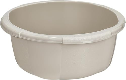 BH | 2.3L Round Basin - Small Size | Kitchen Washing Up Bowl | 2.3 Litres | Cream| 1 Pc | Multipurpose Washing for Kitchen, Bathroom, and Household Use (Pack of 1) - By Best House
