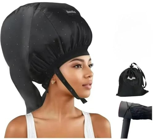 Hooded Hair Dryer, Ideal Hair Diffuser for Curly Hair, Your Ultimate Solution - Spacious Capacity Blow Dryer Cap for Rapid Styling of Curls