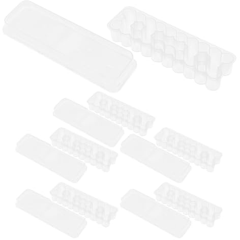 Anneome 5 Pezzi Scatole Espositive Per Provette Scatole Per Fiale Di Plastica Porta Fiale Per Campioni Porta Bottiglie Piccole
