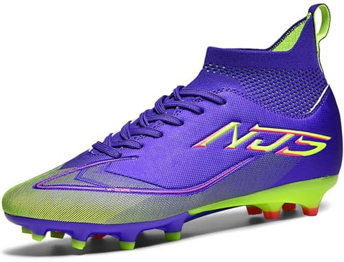FGNINIY Boys Football Boots Kids Soccer Shoe Astro Turf Athletics Training Sport Shoes Teenager Profession Competition Indoor Outdoor Football Shoes Unisex
