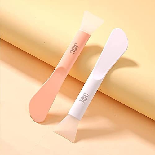 2 Stück Silikon Gesichtsmaske Pinsel，Haarlose Silikon Kosmetikschaber Gesichtsschlamm Applikator, Gesichts-Maskenapplikatorbürste