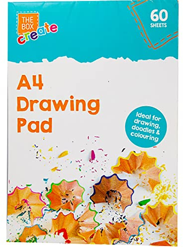Buystarget 60 Sheets A4 Sketch Drawing Pad White Paper Artist Doodling Book Art Craft Kids