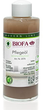 BIOFA Pflegeöl farblos 2076 Holzöl Möbelöl Parkettöl (0,150 Liter)