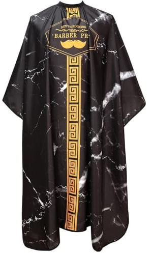 Keuyeo Panno Professionale per Taglio di Barbiere Grembiule Salone Impermeabile Mantella Taglio per Cappotto Parrucchiere Antistatico Accessori per Parrucchieri