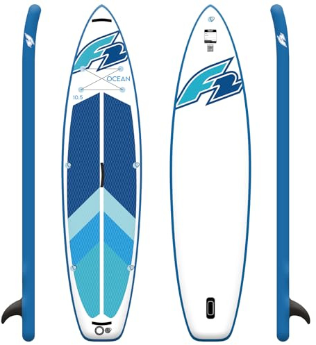 F2 Stand up Paddle Board Ocean LTD SUP Board Only 11,5’ (350cm) Blau, neues Modell 2025, stabiles Stand Up Paddling Board, aufblasbar, 3 Finnen System