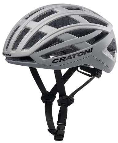 cratoni - C-Airlite – Casco da bicicletta – grigio argento opaco – 58 – 61 cm – ragazzi adulti – MTB BMX City Cross