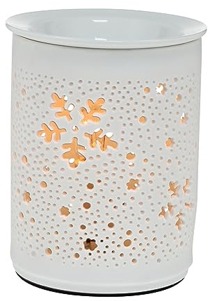 SOIMISS Lámpara De Fragancia Eléctrica para Aromaterapia Lámpara De Noche Enchufable Cerámica Luz Ambientadora Adecuado para Hogar y SPA Quemador De Cera Aromática