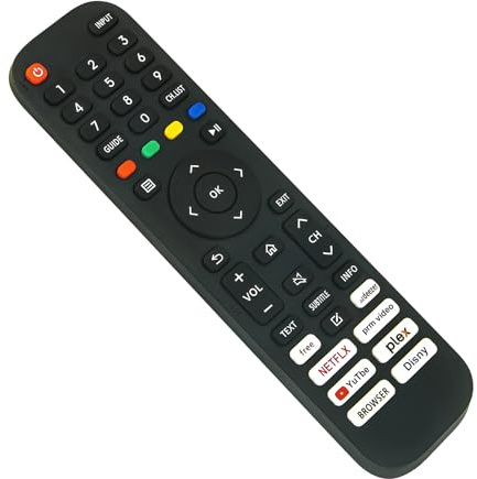 VINABTY Telecomando di Ricambio applicabile per Nordmende ND32S306QS,ND40S404M-VIDAA,ND50KS5000QJ,ND55KS5000QJ, ND50KS5000QNDJ,ND65KS5000QJ ND65KS5000QJ,ND32S306QS,ND40S404MVIDAA