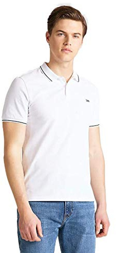 Lee Pique Polo, T-Shirt Uomo, Avorio (Bright White Lj), M