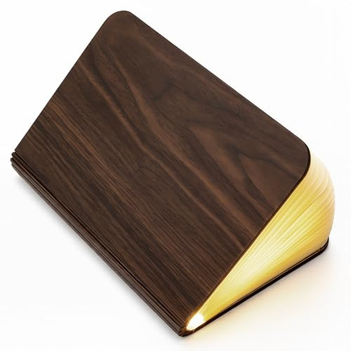 VORRINC Libro Luz LED Lámpara,Lámpara de Mesa, Forma de Libro Plegable Recargable USB Book Lamp con Batería de Litio 2000mAh, Plegable 360°, Luz de Magnética Noche
