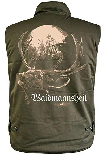 Spaß Kostet Herren Männer Ranger Weste mit Futter WAIDMANNSHEIL Jäger outdoor Größe S - 5XL