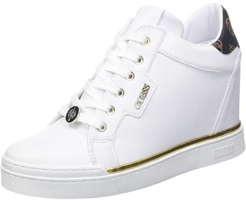 GUESS Damen Faster Sneaker, weiß, 39 EU