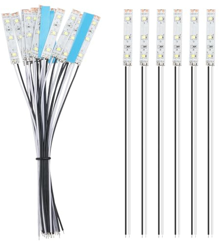 YIXISI 15 ST 50mm Förkopplad LED List, 12V - 18V LED List, 2335 SMD LED Lampa, Vit