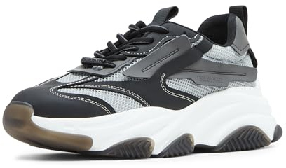 Steve Madden Possess Men's Chunky Fashion Sneaker Lace-Up Casual Shoe, Dark Grey, 12 M