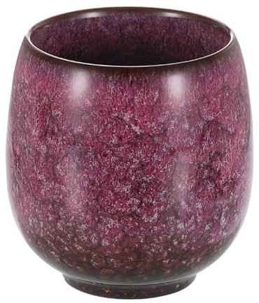 QUARKZMAN Tazas de Té Chinas de Cerámica de 5.75 Oz Juego de Té Gong Fu Tradicional de Cerámica Taza de Mate Japonesa sin Asa Taza Pequeña de Café para Mate Café Vino Bebidas, Rojo Blanco