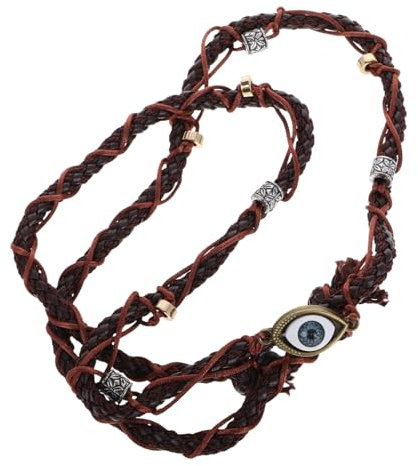 Veemoon Hut-dekoband Aus Für Damen Und Herren Handgefertigte Seilarmbänder Knopfarmband Türkises Hutband Für Strohhüte Fedoras Und -hüte Für Western-cowboy-stil Halloween-kostüme