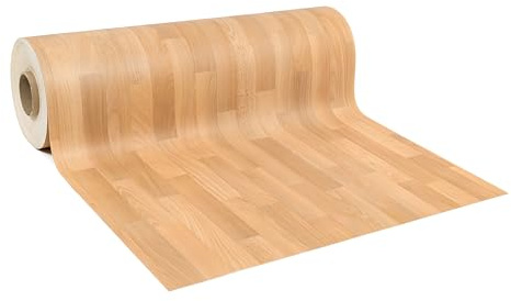 GIURI TESSUTI - Pavimento PVC BASIQ - Rivestimento in Vinile H 100cm, Venduto al Metro Lineare per Uso Residenziale Leggero - Impermeabile, Facile da Pulire, Superficie Antiscivolo (VOLDEN AMBER)